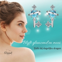 Zilveren Sleutel Oorbellen -