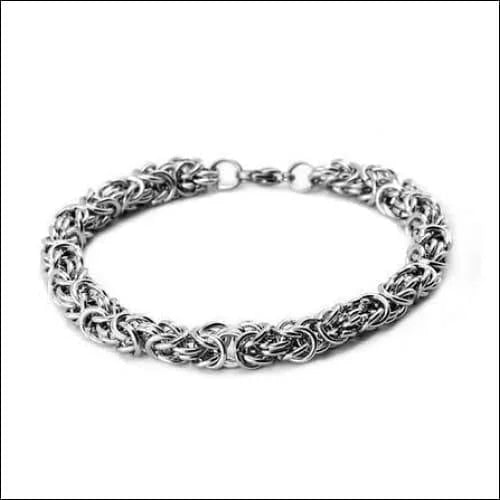 Stalen Konings Armband Byzantijnse 7mm man - Heren