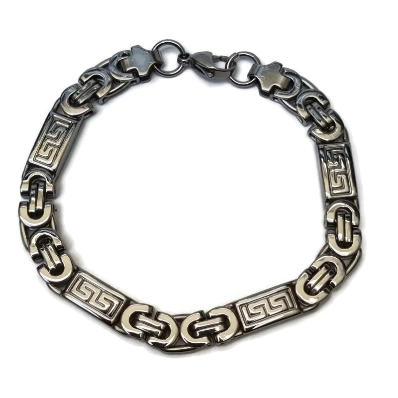 Konings Schakel Armband - Grieks Motief
