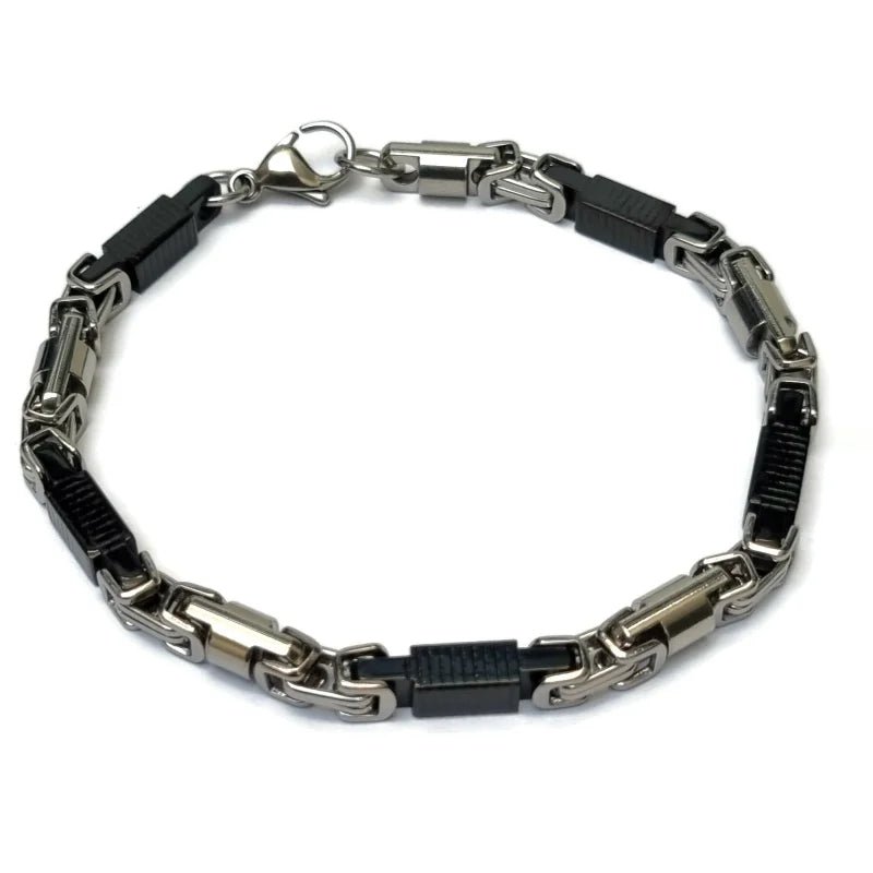 Stoere Konings Schakel Armband met Karabijnslot - Unisex