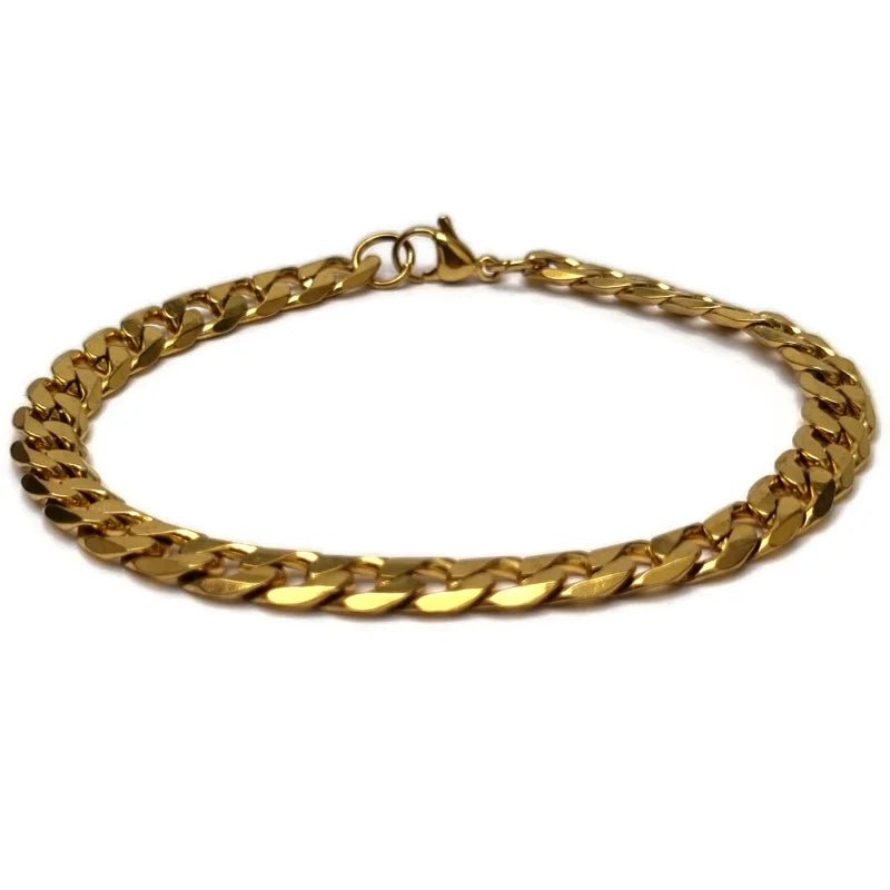 Gourmet Schakel Armband - Goudkleurig - 21cm