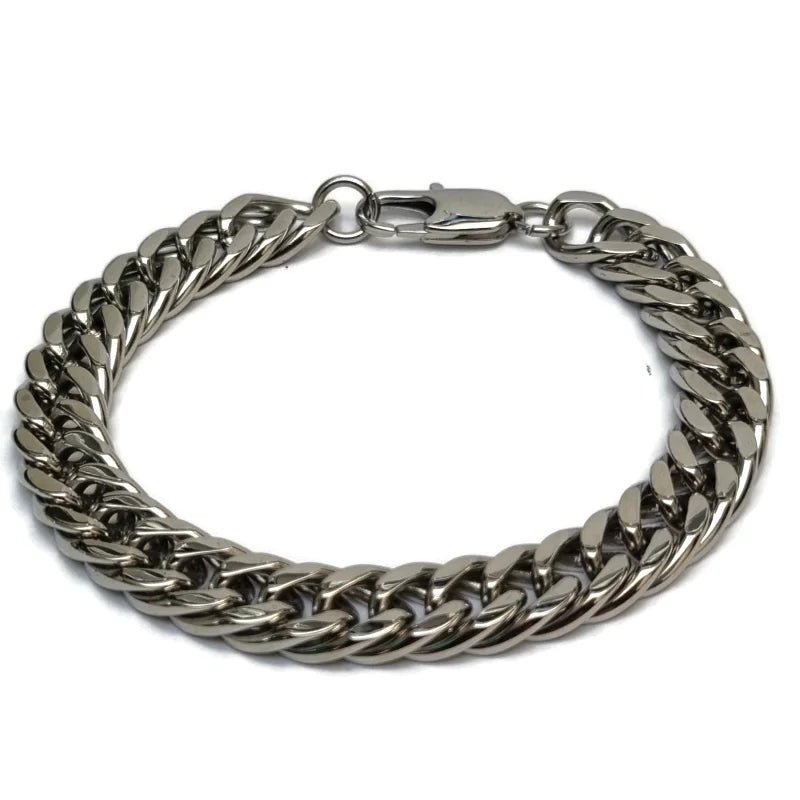 Stalen Schakelarmband Curb Cuban RVS - Heren