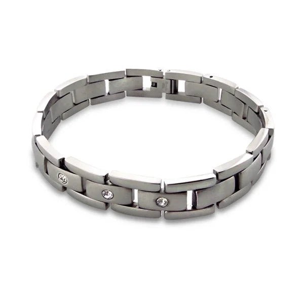 Transparante Zirkonia Schakel Armband