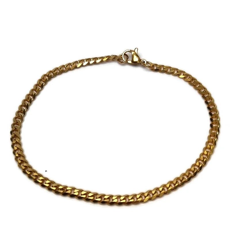 RVS Gourmet Schakel Armband Goudkleurig - Unisex