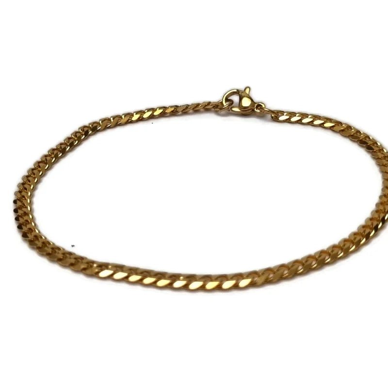RVS Gourmet Schakel Armband Goudkleurig - Unisex