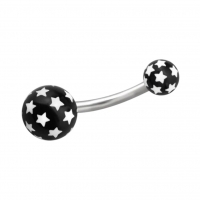 Stijlvolle Sterren Stalen Navelpiercing - Unisex