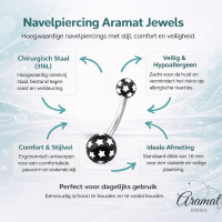 Stijlvolle Sterren Stalen Navelpiercing - Unisex