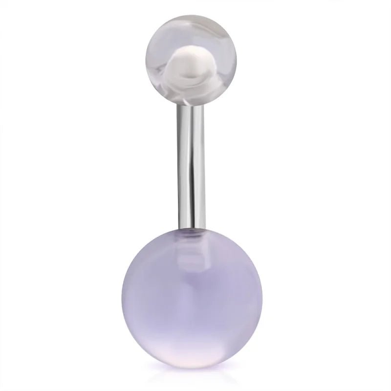 Stijlvolle Transparante Acryl Navelpiercing - Unisex