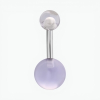 Stijlvolle Transparante Acryl Navelpiercing - Unisex