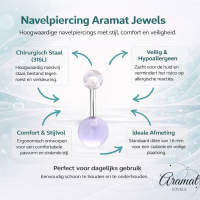 Stijlvolle Transparante Acryl Navelpiercing - Unisex