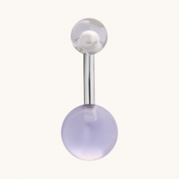 Stijlvolle Transparante Acryl Navelpiercing - Unisex