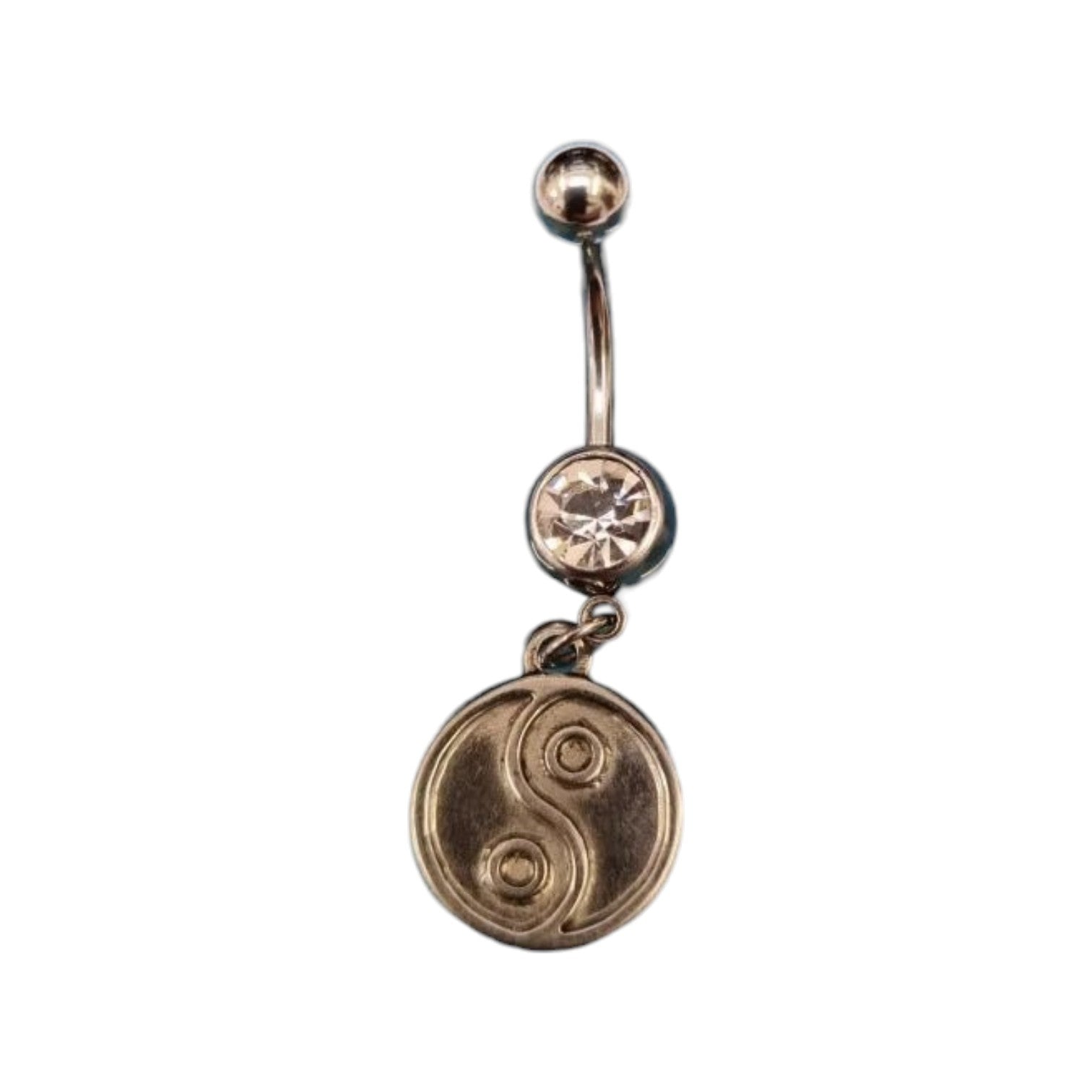 Yin Yang Muntje Navelpiercing - Heren