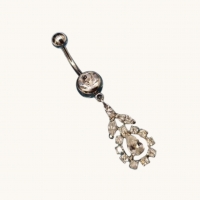 Bloem Hanger Navelpiercing - Heren