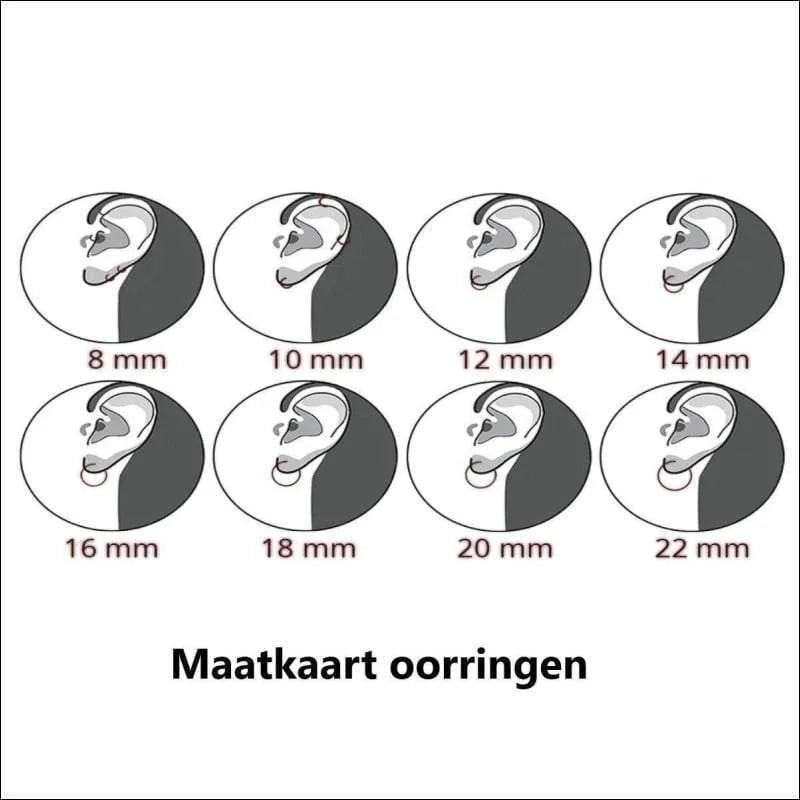 RVS Ovale Oorringen Ros&Atilde;&copy;goud Goudkleur 35mm - Elegante Hoepels - Goudkleurig -
