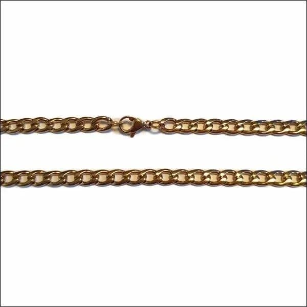 Stalen Cuban Chain gourmet Ketting - 50cm / 5mm - Heren