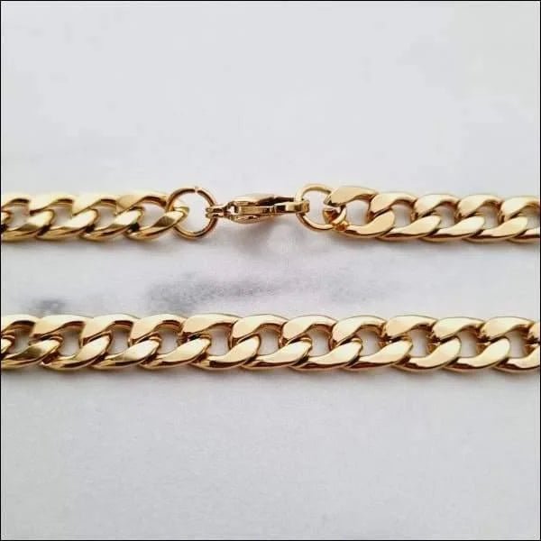 Stalen Cuban Chain gourmet Ketting - 50cm / 5mm - Heren