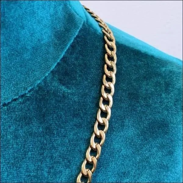 Stalen Cuban Chain gourmet Ketting - 50cm / 5mm - Heren