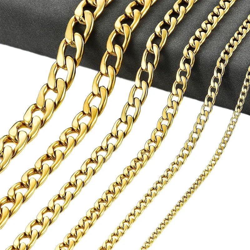Stalen Cuban Chain gourmet Ketting - 50cm / 5mm - Heren