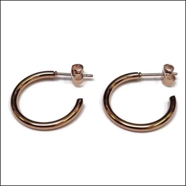 RVS Hoepel Oorstekers in Diverse Maten - Zilverkleurig / 30mm -