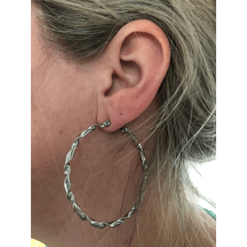 Zilverkleurige Oorringen van Aramat Jewels&Acirc;&reg; -
