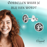 Zilveren Ohm oorbellen &acirc;&euro;&ldquo; 6 mm nikkelvrij -