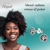 Zilveren Ohm oorbellen &acirc;&euro;&ldquo; 6 mm nikkelvrij -