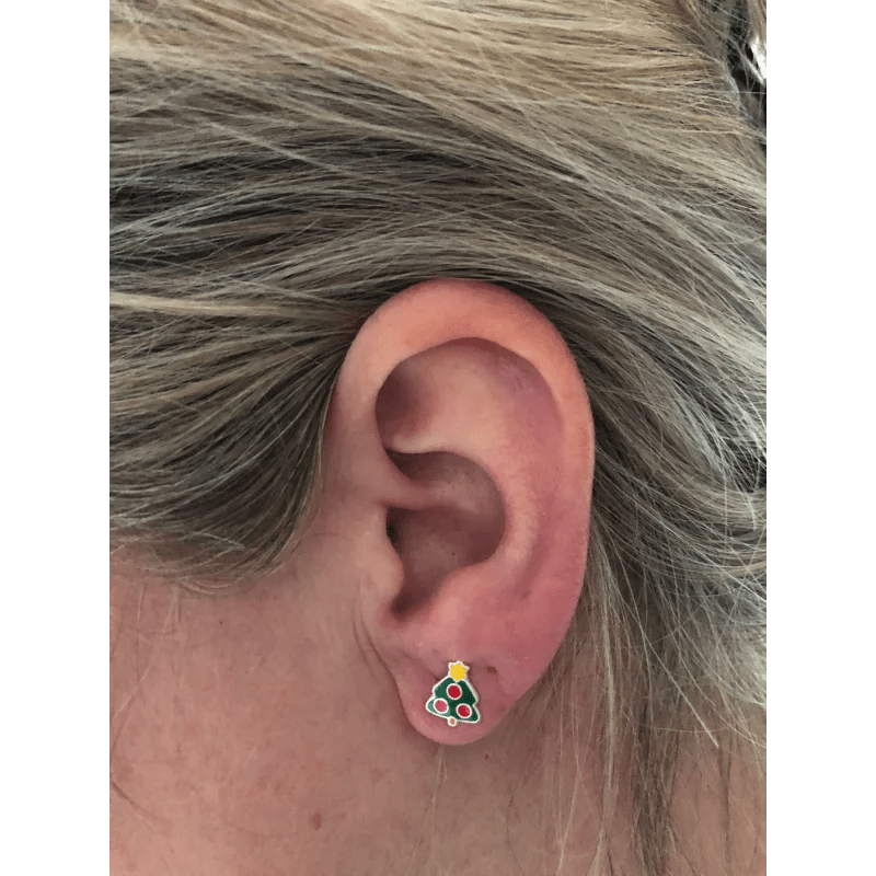 Zilveren Kerstboom Oorbellen van Aramat Jewels&Acirc;&reg; -