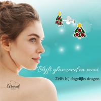 Zilveren Kerstboom Oorbellen van Aramat Jewels&Acirc;&reg; -
