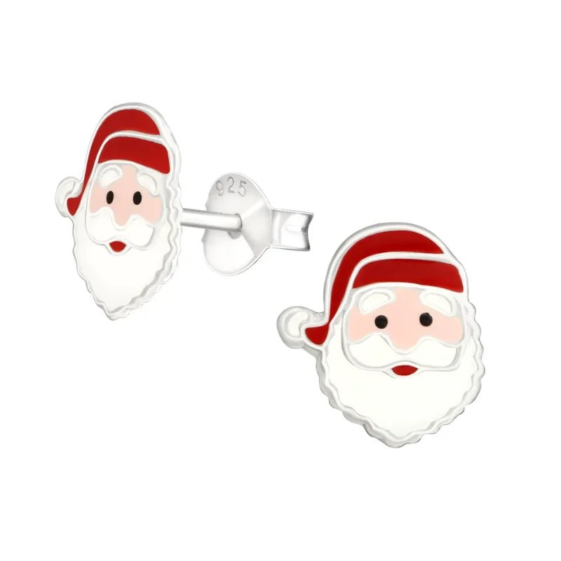 Kerstman Oorbellen zilver -