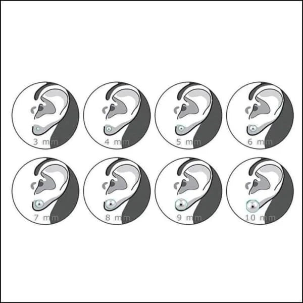 RVS Panda Oorbellen 8mm Kinderen - Schattige Pandabeer Oorstekers - Goudkleurig-9x7mm -