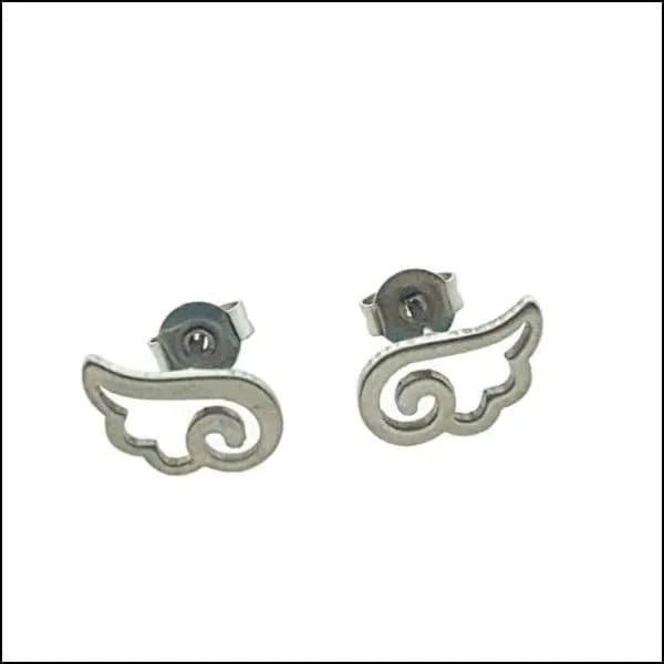 Stalen Vleugel Oorbellen - Kies Jouw Stijl! - Goudkleur-10x5mm -