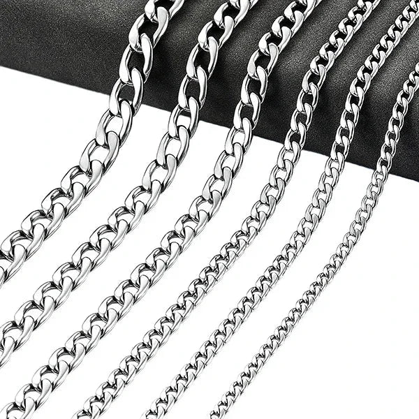 RVS Gourmet Ketting Zilverkleur - Sterke Schakelketting - 4.5mm / 55cm - Unisex