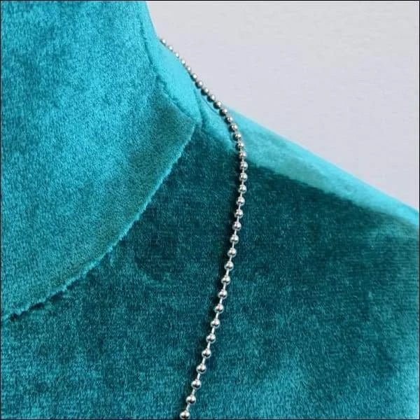 RVS Bolletjes Ketting Zilverkleur  - Trendy Tagketting - 2mm / 50cm - Heren