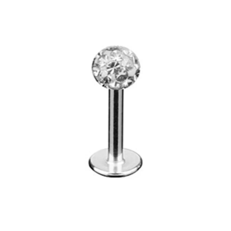 Transparante Kristal Helixpiercing - labret - Unisex