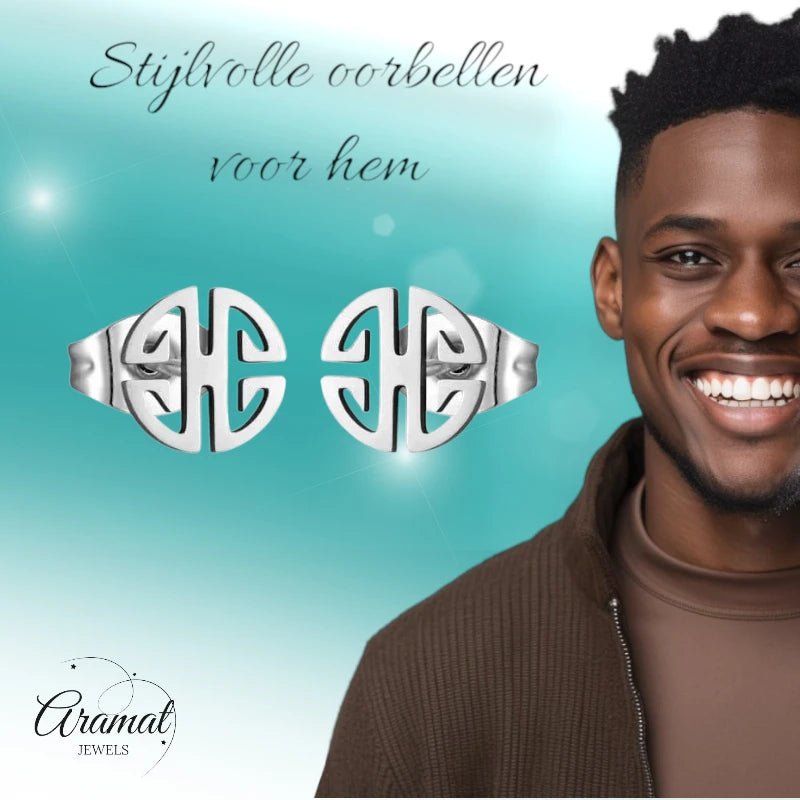 Roestvrij Stalen Oorbellen fantasie motief -