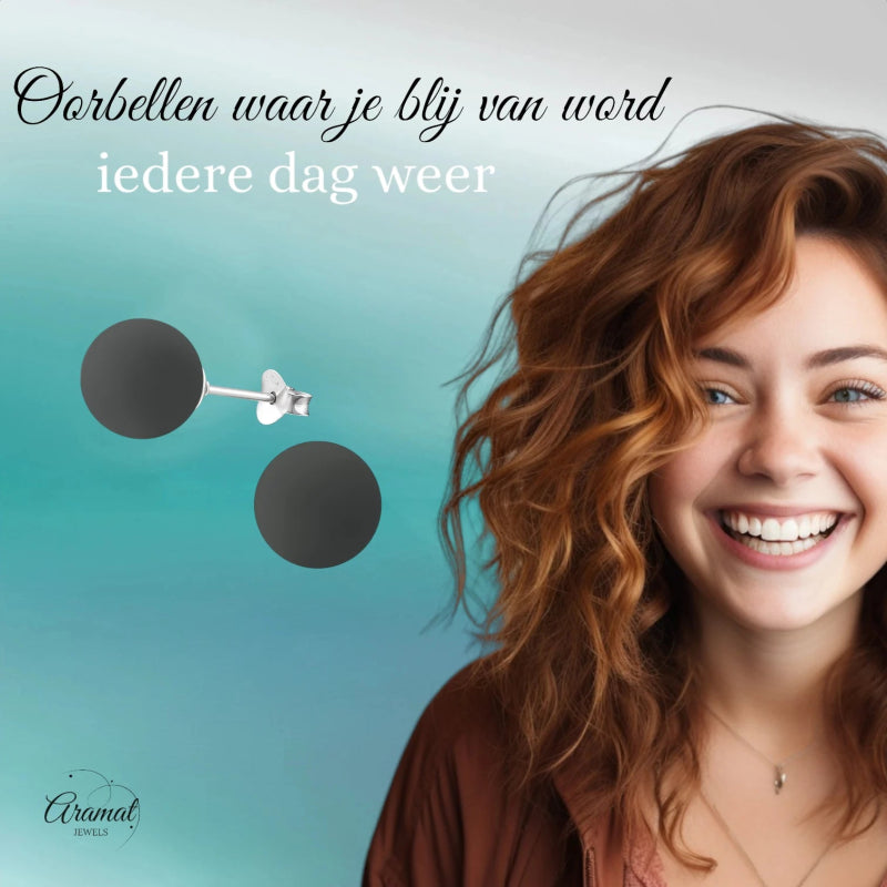 Zilveren parel oorstekers met grijze parel &acirc;&euro;&ldquo; 10 mm -