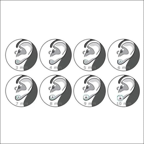 RVS Vierkante Oorstekers Zwart 6mm - Minimalistisch Design - 8mm / Goudkleurig-Sandblasted -