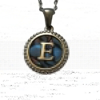 Unieke Stalen Initiaal Ketting met Abalone Schelp - Zilverkleur - 45cm - A - Heren