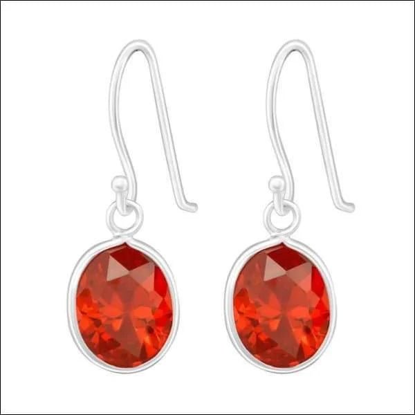 925 Zilveren Kinder Oorbellen Oranje Zirkonia 8mm - Meisje Oorstekers -