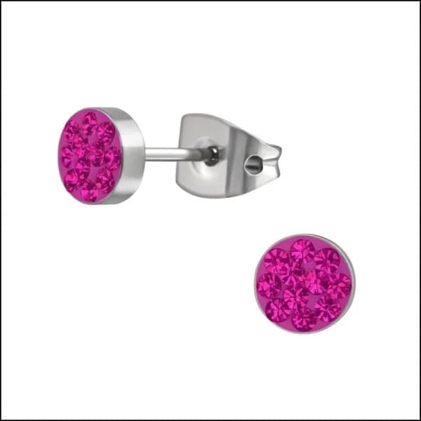 Titanium Oorbellen met Kristallen 3-8mm - Nikkelvrij Hypoallergeen - 3mm / AB Transparant -