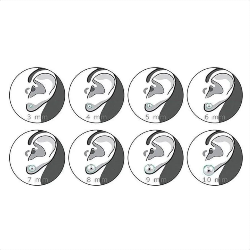 Titanium Oorbellen met Kristallen 3-8mm - Nikkelvrij Hypoallergeen - 5mm / AB Transparant -