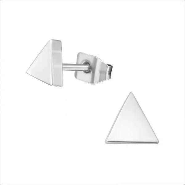 Titanium Oorbellen Driehoek 5mm Nikkelvrij -