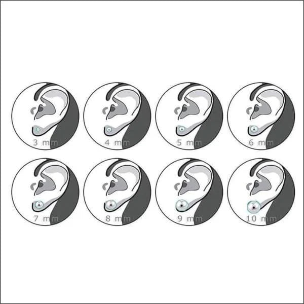 Fonkelende Zwarte Zirkonia Oorbellen - 6mm -