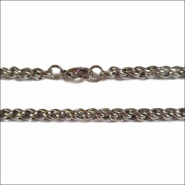 Fantasie Ketting Chirurgisch Staal 55 Cm - Heren