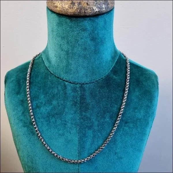 Fantasie Ketting Chirurgisch Staal 55 Cm - Heren
