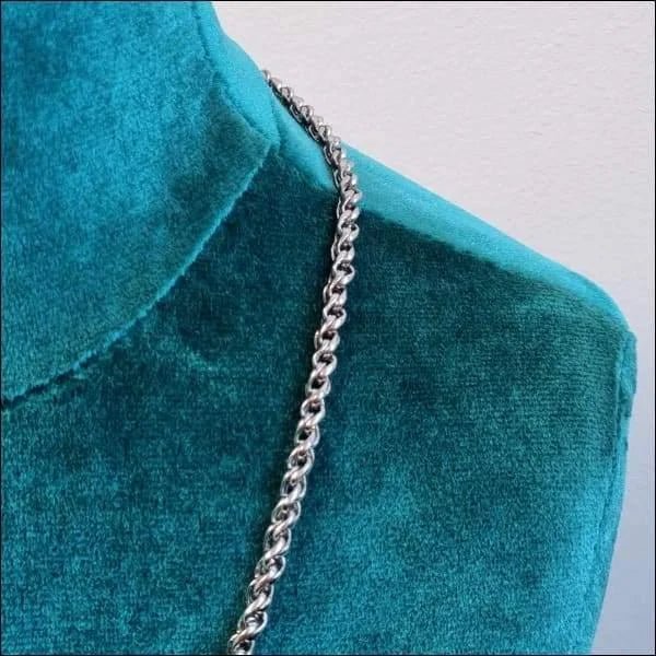 Fantasie Ketting Chirurgisch Staal 55 Cm - Heren