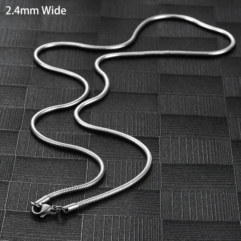 Stijlvolle Zilverkleurige Mesh Ketting RVS &acirc;&euro;&ldquo; Elegante Stalen Ketting - 60cm / 2.4