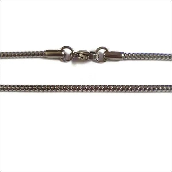 Stijlvolle Zilverkleurige Mesh Ketting RVS &acirc;&euro;&ldquo; Elegante Stalen Ketting - 60cm / 2.4