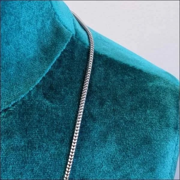 Stijlvolle Zilverkleurige Mesh Ketting RVS &acirc;&euro;&ldquo; Elegante Stalen Ketting - 60cm / 2.4