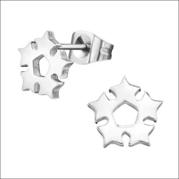 RVS Sterren Oorbellen Zilverkleur 6-10mm - Ster Oorstekers -